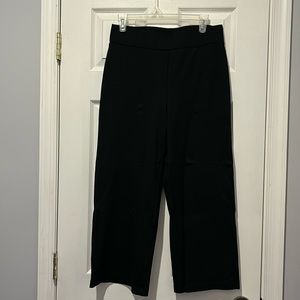 ANN TAYLOR black wide leg stretch pants, Size S